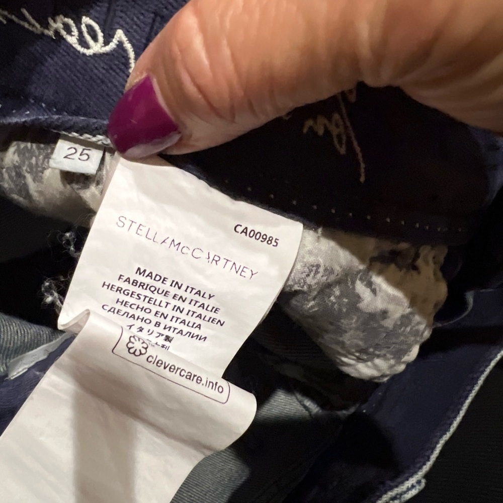 Stella McCartney Blue Straight Leg Jeans - Picture 4 of 5